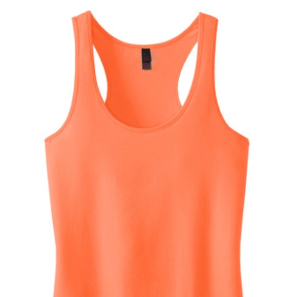 District Tops - Neon Orange Racerback